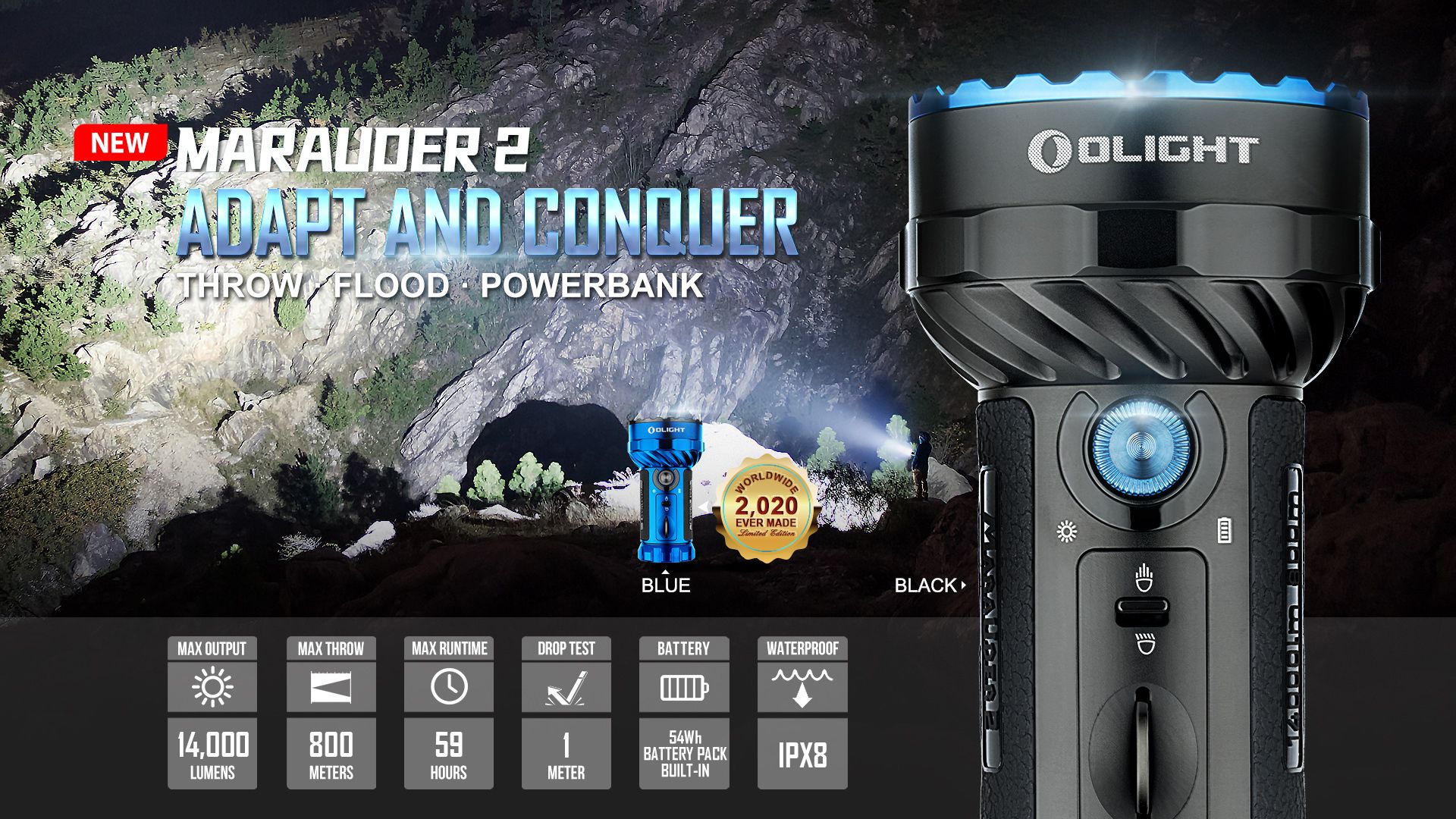 Фонарь Olight Marauder 2 Фото 2